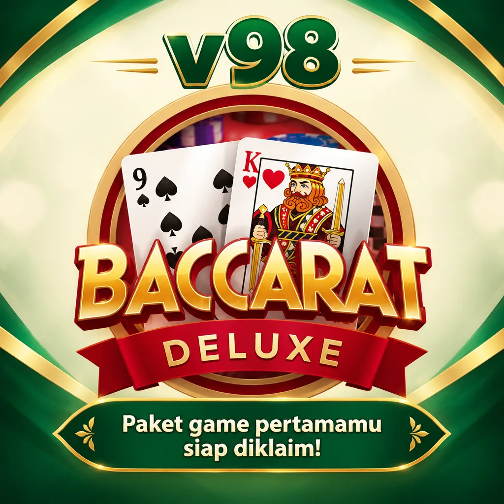 v98 · Baccarat Deluxe · Tampilan permainan