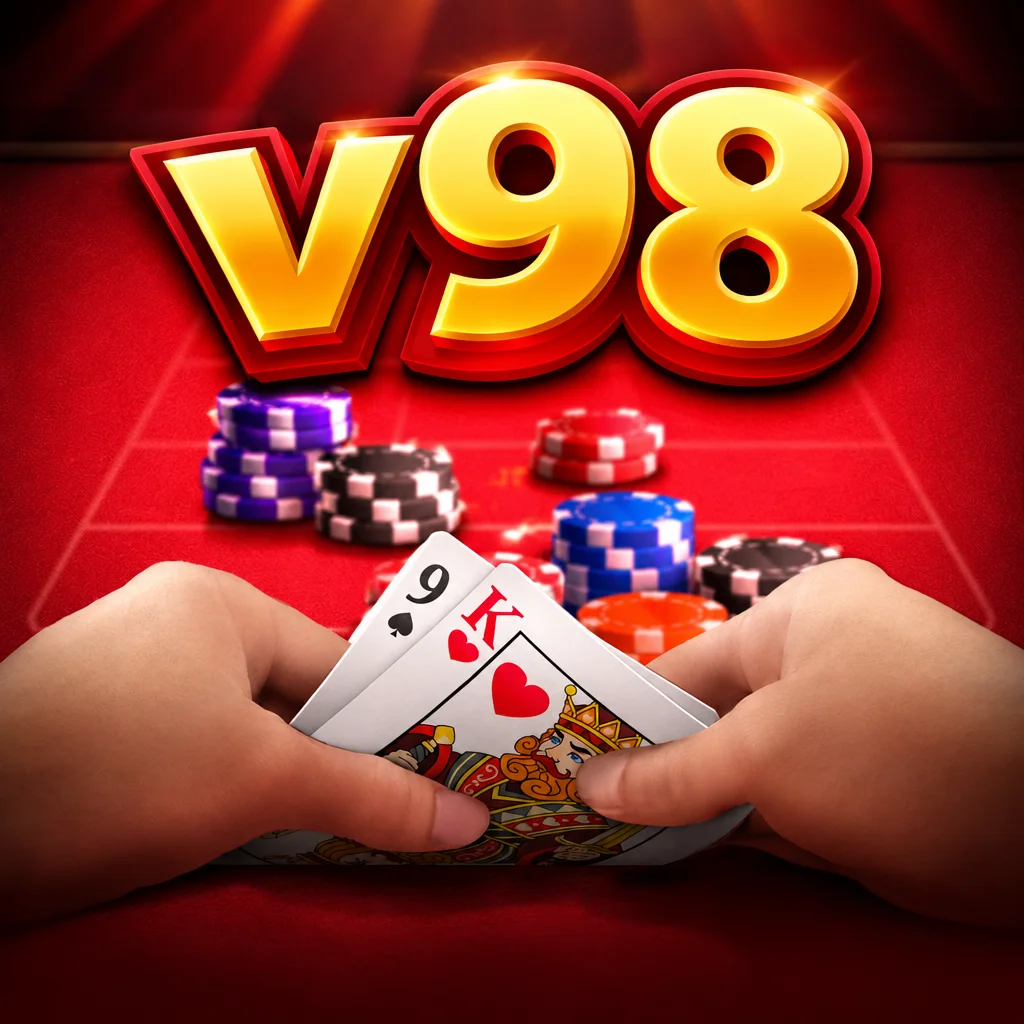 V98 menghadirkan Baccarat Deluxe dengan meja kartu elegan dan tampilan kartu bergaya kasino